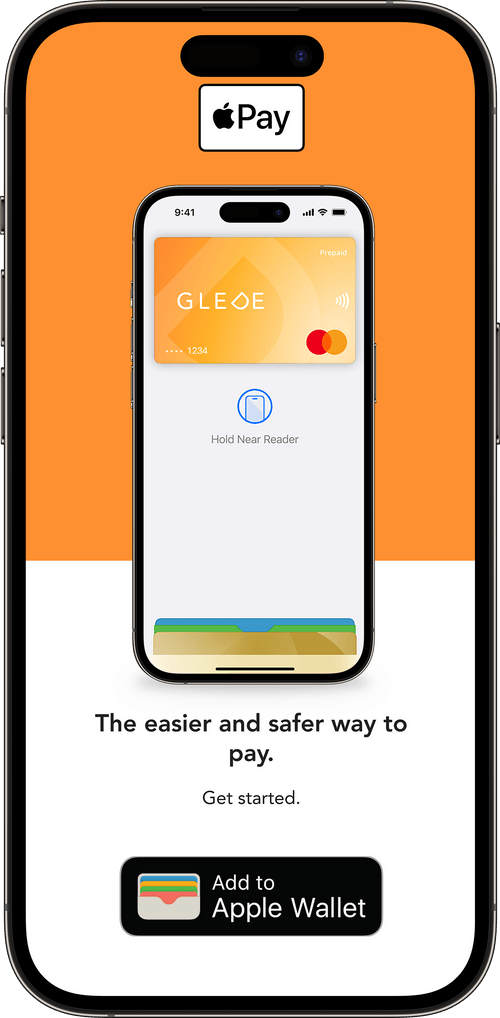 Glede app with the "Add to Apple Wallet" button