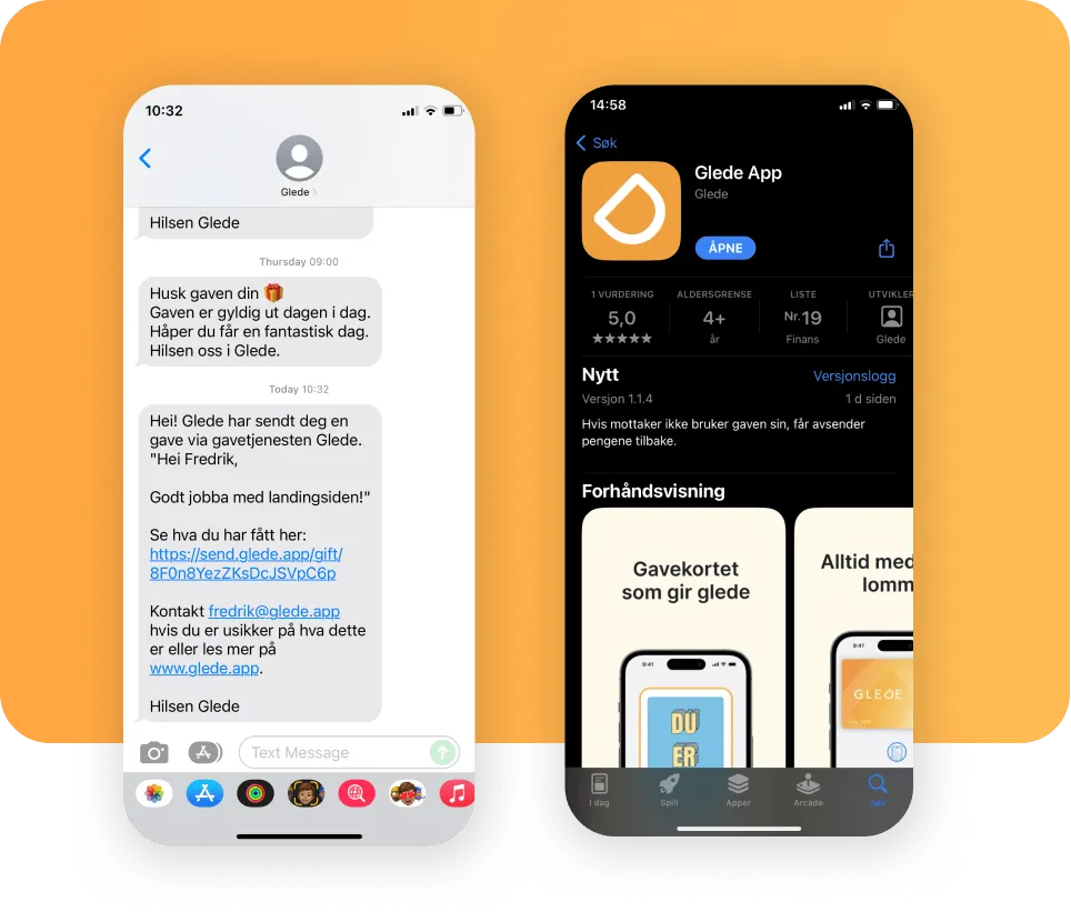 Download the Glede app